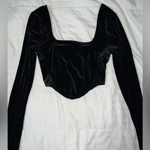 Black Velvet Top
